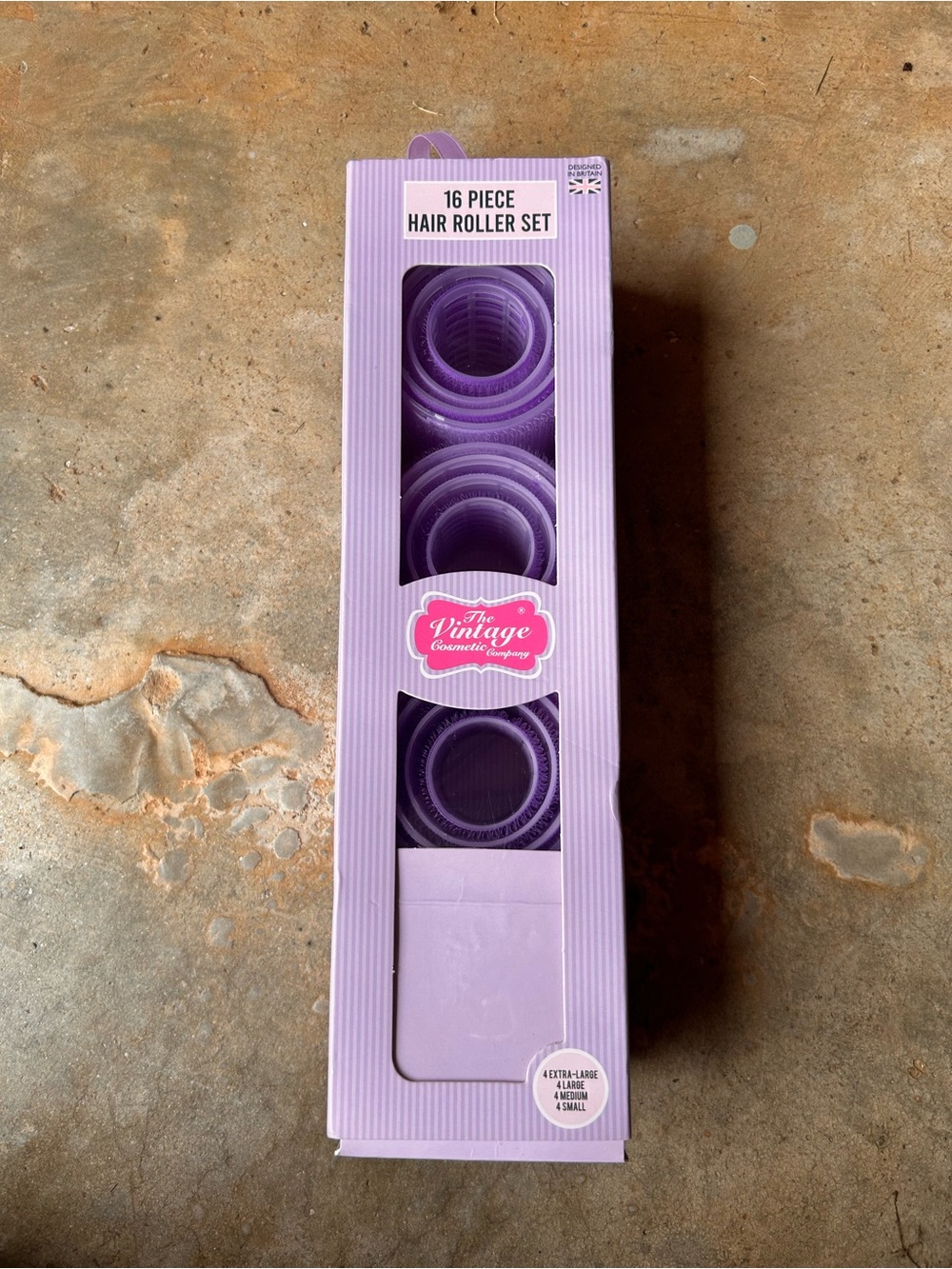 Purple 16-Piece Hair Roller Set